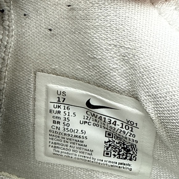 Nike Mens PG 4 Air Strobel Basketball Shoes White Black Zipper CW4134-101 SZ 17 - Picture 13 of 15